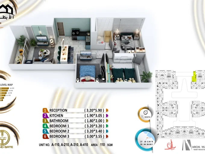 Grand Gate 3 Bedrooms - A310