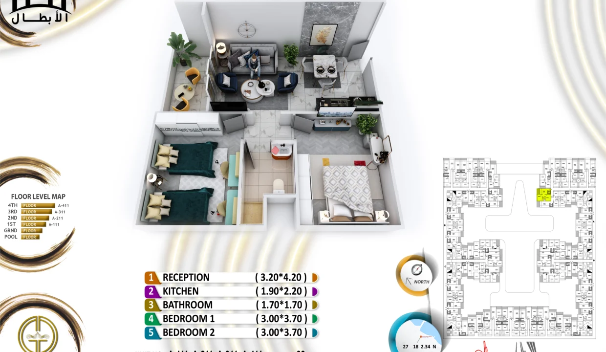 Grand Gate 2 Bedrooms - A111