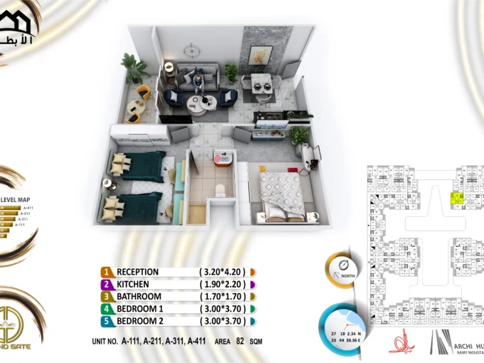 Grand Gate 2 Bedrooms - A111