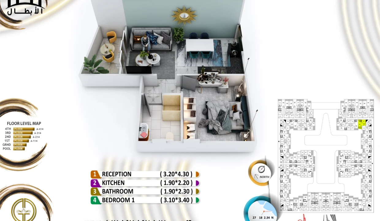 Grand Gate 1 Bedroom - A114