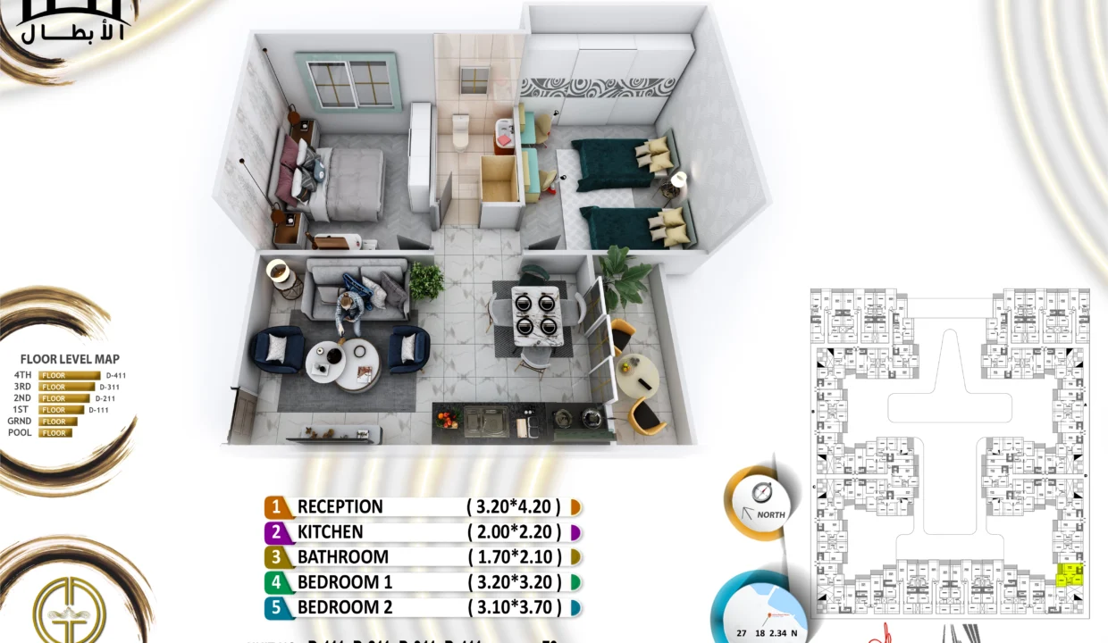 Grand Gate 2 Bedrooms - D111