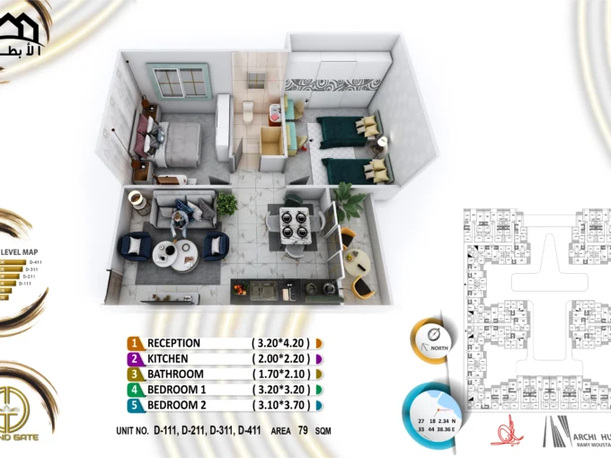 Grand Gate 2 Bedrooms - D111