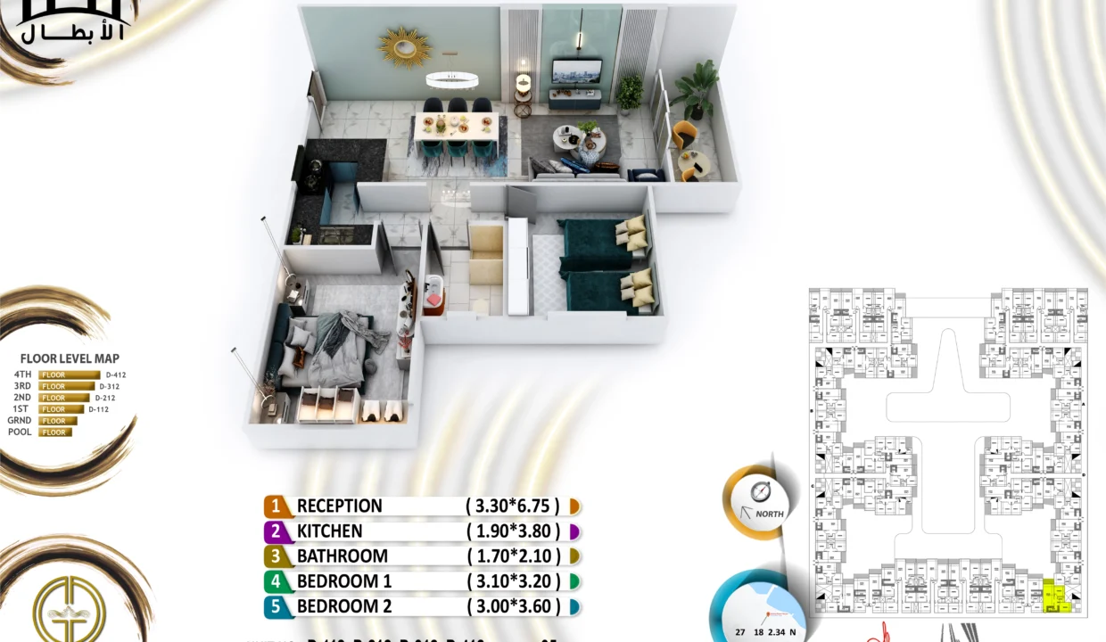 Grand Gate 2 Bedrooms - D112