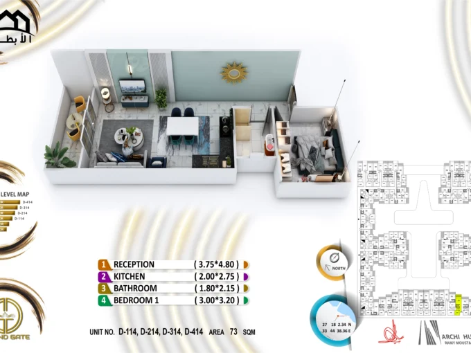 Grand Gate 1 Bedroom - D214