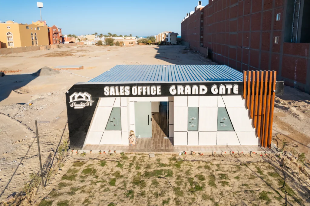 Grand Gate sales office on the project site on Airport Road, Hurghada